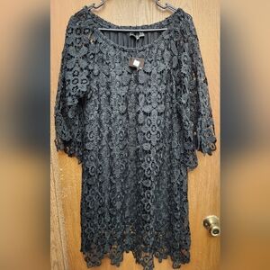 L&B Elegant Black Lace Dress